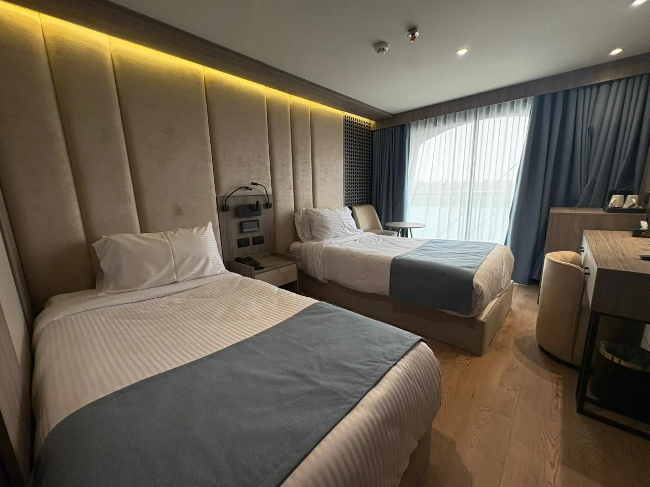 Cabin aboard the Royal Princess Amira Nile cruise